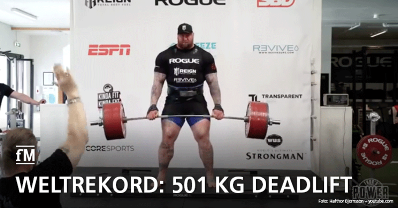 501 Kilogramm: 'Game of sichert sich Deadlift-Weltrekord