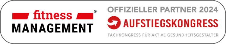 fitness MANAGEMENT: offizieller Partner 2024 Aufstiegskongress – Fachkongress für aktive Gesundheitsgestalter