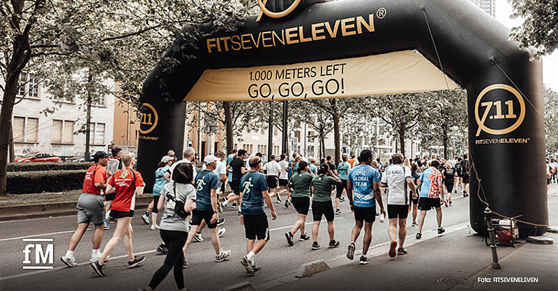 Die letzen 1.000 Meter: FITSEVENELEVEN sponsert die J.P. Morgan Corporate Challenge, den weltgrößten Firmenlauf, der in Frankfurt sein 30. Bestehen feiert