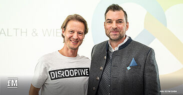 Ruppert Bodmeier und Jan Scherzer auf dem Health & Wiesn Event