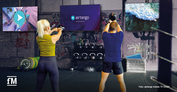 airtango: Digitales Entertainment für Fitnessstudios