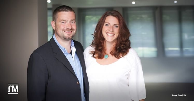 Jan Boese und Tina Dammel, Geschäftsführung MediFit-Haus in Rüsselsheim