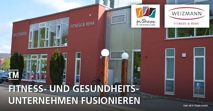 Die Göppinger In Shape-Gruppe übernimmt die Weizmann Fitness und Reha Studios in Aalen, Giengen und Heidenheim.