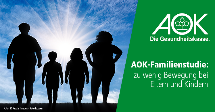 AOK-Studie: In Deutschlands Familien herrscht Bewegungsmangel.