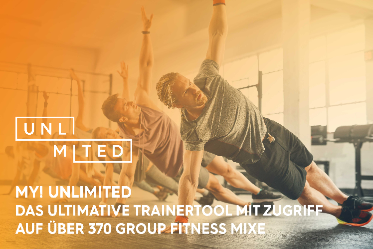 Sport- und Fitnessmusik ohne Ende: Trainertool MY! UNLIMITED von MOVE YA!