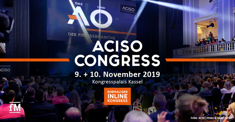 Europas größter Kongress der Fitness- und Gesundheitsbranche 'ACISO Congress' (ehemals 'INLINE Kongress') am 9. und 10. November 2019 in Kassel.