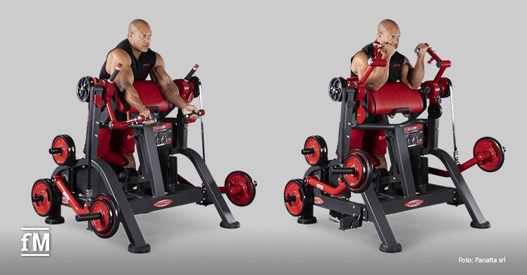 Phil Heath, 7x Mr. Olympia, Panatta Brand Ambassador, auf der Three Angles Biceps Machine von Panatta