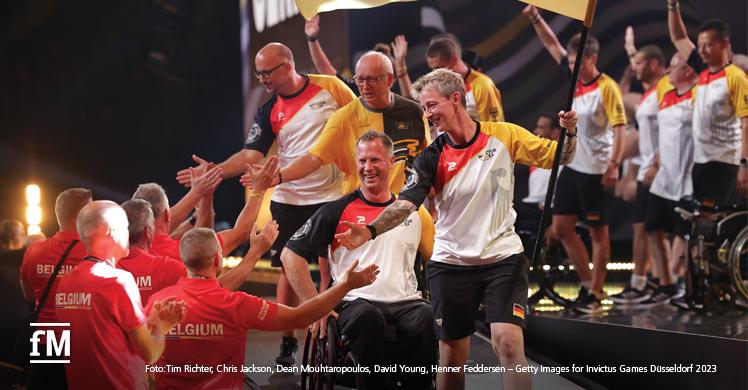 Das deutsche Team bei den Invictus Games Düsseldorf 2023