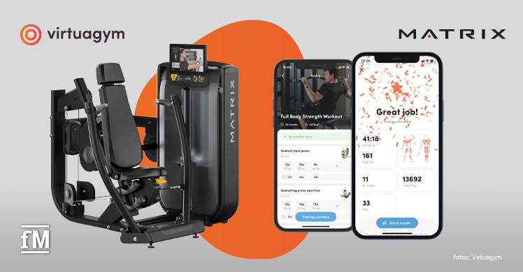 Das niederländische Softwareunternehmen Virtuagym und Matrix Fitness präsentieren ihre digitale Lösung für vernetztes Krafttraining