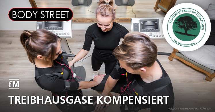 EMS-Pionier Bodystreet ist als klimaneutrales Unternehmen ausgezeichnet worden.