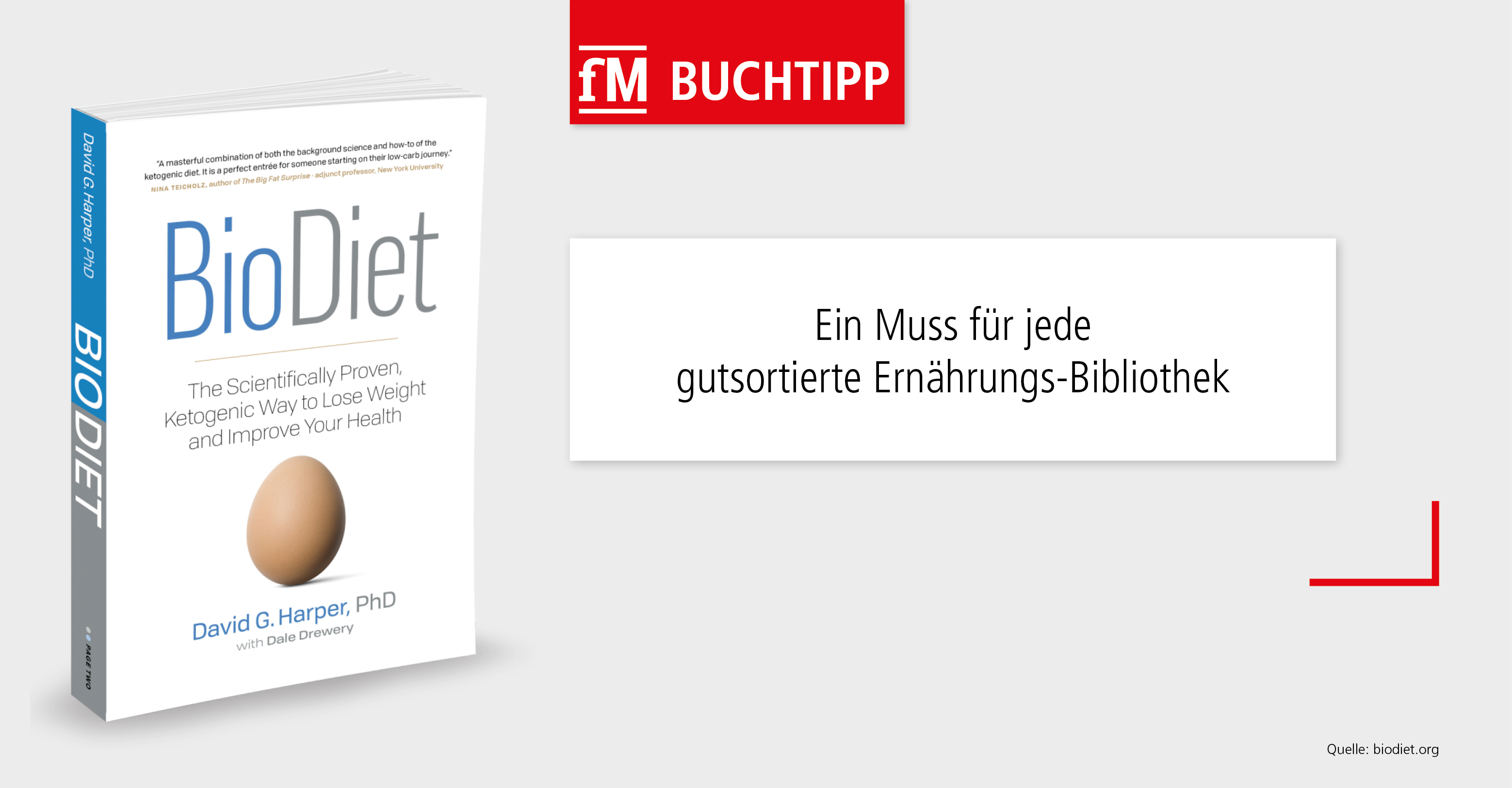 Wie funktioniert eine ketogene Ernährung oder die sogenannte Keto-Diät? Zu lesen im englischsprachigen fM Buchtipp 'BioDiet: The Scientifically Proven, Ketogenic Way to Lose Weight and Improve Health'.