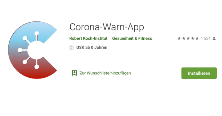 Corona-Warn-App für Android-Smartphones im Play Store downloaden