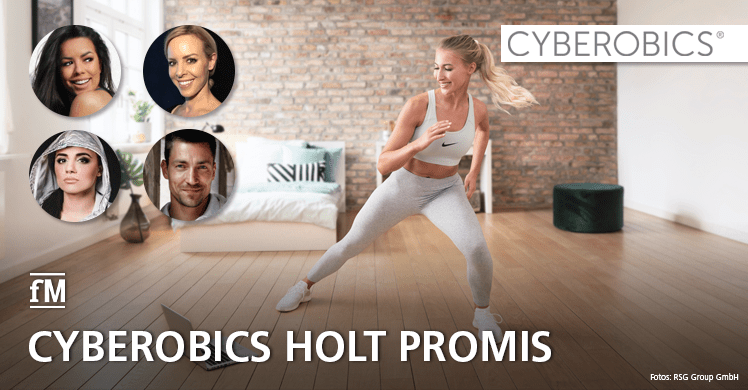 Cyberobics holt Promis: Fernanda Brandão, Philipp Boy, Isabel Evardsson und Susi Kentikian