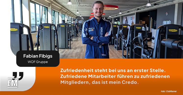 Fabian Fibigs treibt die Digitalisierung bei WOF Fitness voran und sorgt für reibungslose Prozesse.