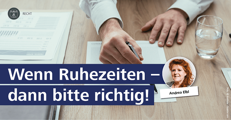 DSSV-Recht: Wenn Ruhezeiten – dann bitte richtig!