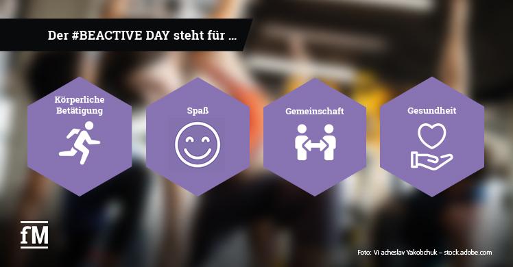 Der #BEACTIVE DAY steht für körperliche Betätigung, Spaß, Gesundheit und Gemeinschaft