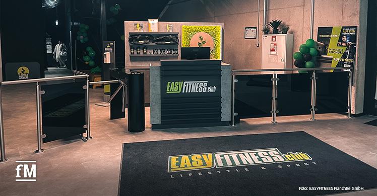 Der Eingangsbereich des EASYFITNESS Lifestyle & Sports Studios in Bochum