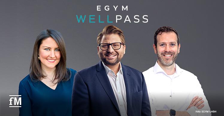 FitReserve Gründerin Megan Smyth, EGYM CEO Philipp Roesch-Schlanderer und EGYM Wellpass Geschäftsführer Nicolas Stadtelmeyer (von links) feiern die Expansion von EGYM Wellpass in den US-Markt.