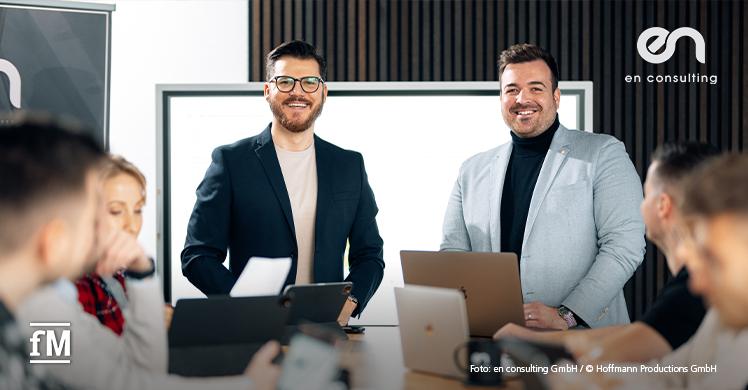 Daniel Neumann und Daniel Erpenbach, Geschäftsführer der en consulting GmbH