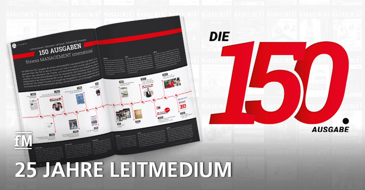 Die 150. Ausgabe der fitness MANAGEMENT international (fMi) – 25 Jahre Leitmedium