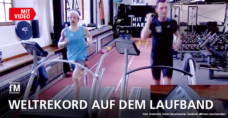 Der Weltrekordlauf im Video: Florian Neuschwander rennt 50 km Weltrekord auf dem Laufband