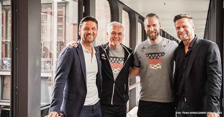 Gruppenbild vor dem Interview (v. l.): Volker Lichte, Armin Andres, Arne Greskowiak, Jürgen Wolff