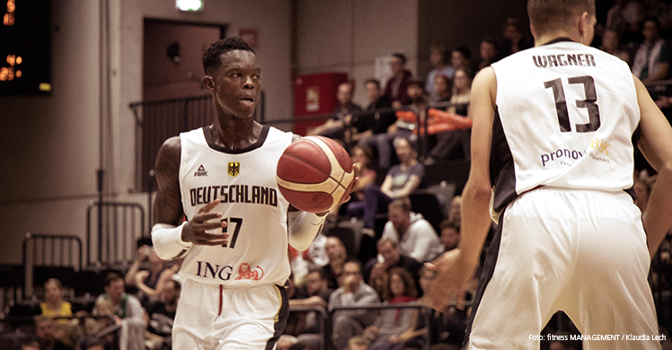 Der Star der Mannschaft, Dennis Schröder, und Youngster Moritz Wagner