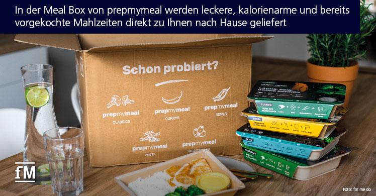 In der Meal Box von prepmymeal werden leckere, kalorienarme und bereits vorgekochte Mahlzeiten direkt zu Ihnen nach Hause geliefert.