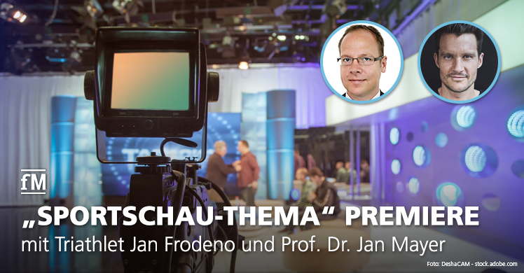 Triathlon-Olympiasieger und Hawaii-Gewinner von 2015 und 2016 Jan Frodeno und Sportpsychologe Prof. Jan Mayer zu Gast im neuen ARD-Format.