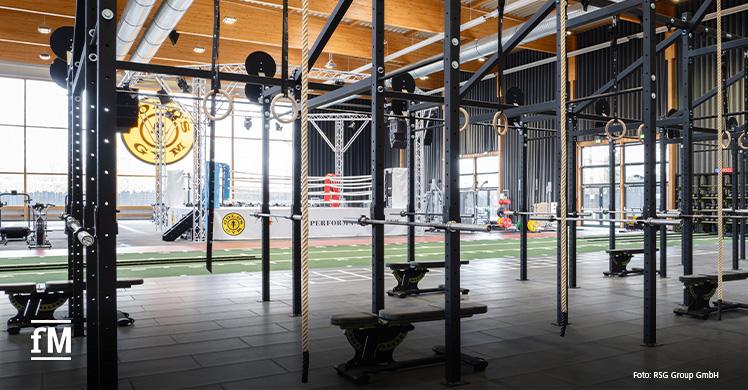 Das Gold Gym Performance Center in Berlin umfasst 1.700 Quadratmeter