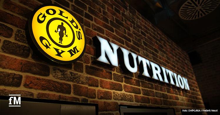 Der Nutrition Bereich des Gold's Gym München