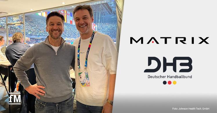 Handball-EM 2024: Ex-Handballer und TV-Experte Markus Baur (rechts) und Matrix Key Account Volker Lichte vom offiziellen Ausstatter des DHB-Teams ziehen ein positives Fazit der Heim-EM