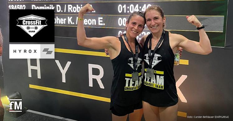 CrossFit Saar Athletinnen und HYROX Vize-Weltmeisterinnen im Double (30-39): Nadine Hess und Caroline Kaspar