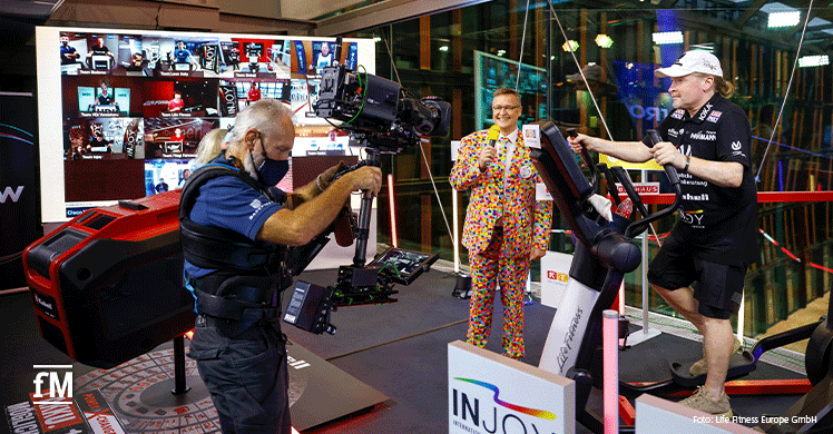 Weltrekord für Extremsportler Joey Kelly auf dem Crosstrainer beim RTL Spendenmarathon.