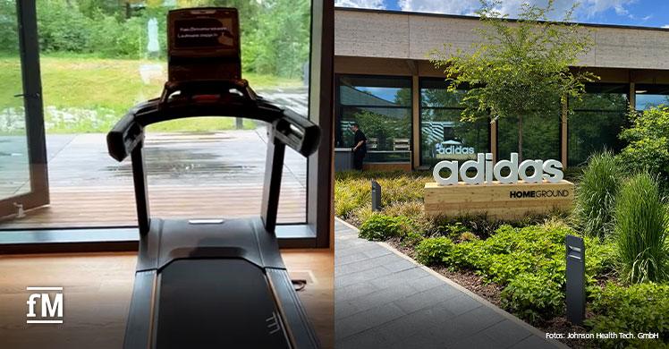 Matrix-Laufband im Kraftraum des 'Home Ground' in der 'World of Sports' des DFB-Partners Adidas in Herzogenaurach