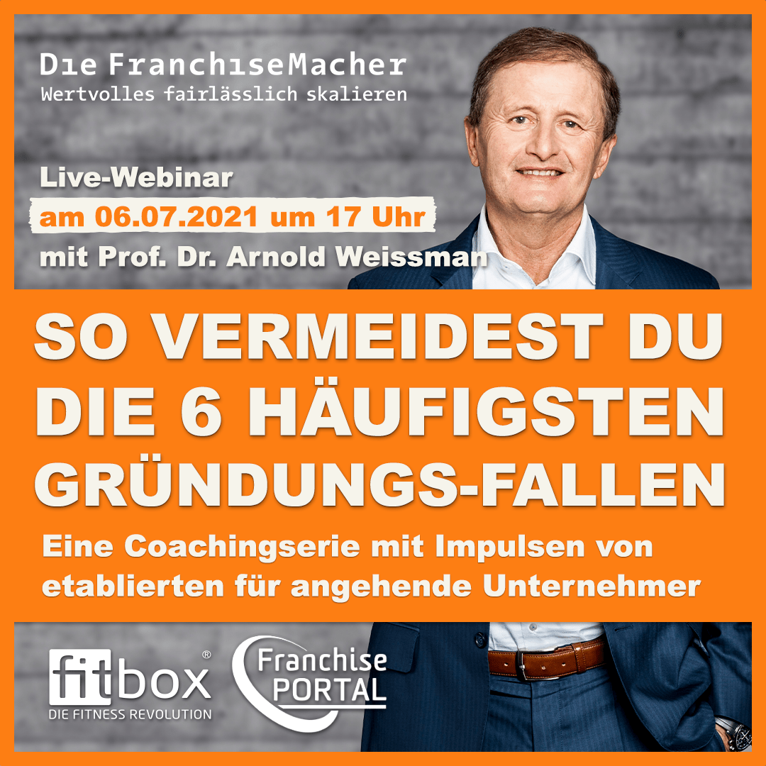 Jetzt anmelden & Gründungs-Fallen vermeiden: Webinar mit Dr. Arnold Weissman.