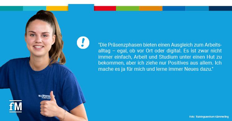 Lena Bergkemper, Studentin der Sportökonomie an der DHfPG