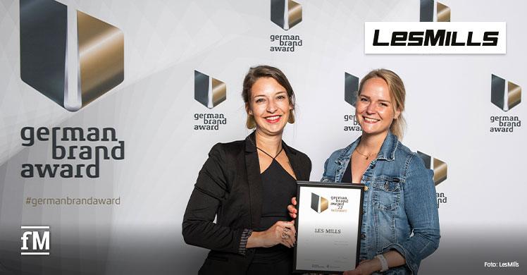 LES MILLS mit dem German Brand Award in der Kategorie 'Excellent Brands: Sports and Outdoor Goods' ausgezeichnet.