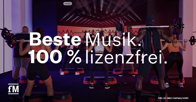 Lizenzfreie Musik im LES MILLS Virtual