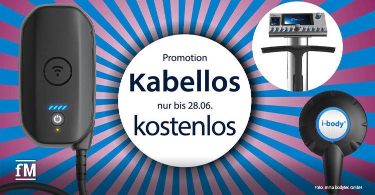 Das kabellose EMS-System i-body connect wireless, ein geprüftes Medizinprodukt von miha bodytec bis 28. Juni 2024 kostenlos erhalten