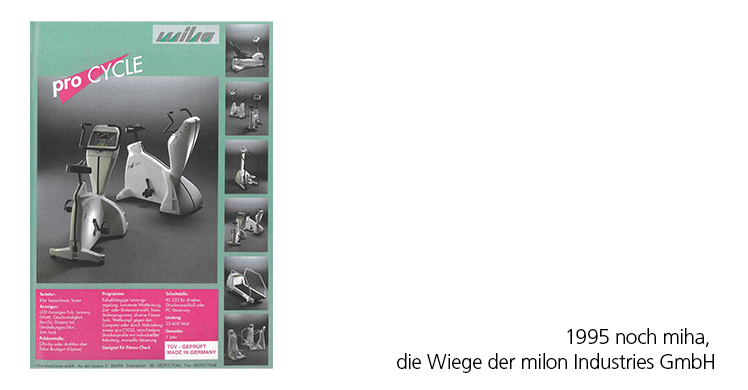 1995 noch miha, die Wiege der milon Industries GmbH