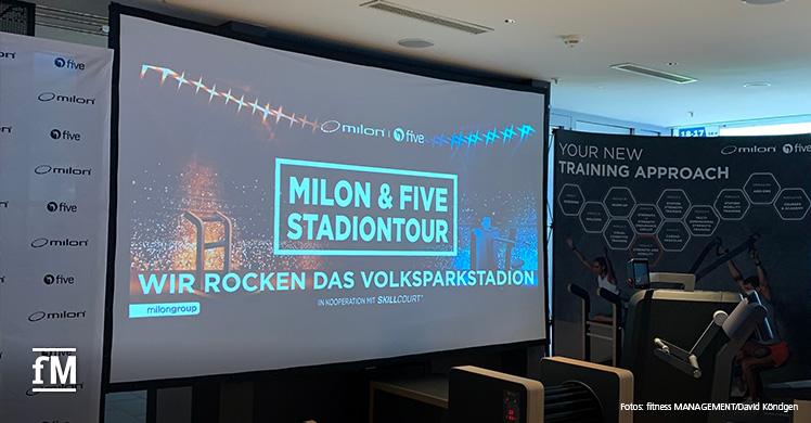 Auftakt der milon & five Stadiontour im Volksparkstadion Hamburg. 