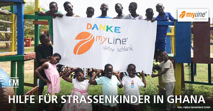 Hilfe für ghanaische Straßenkinder: myline Pfundsengel übergeben Spende