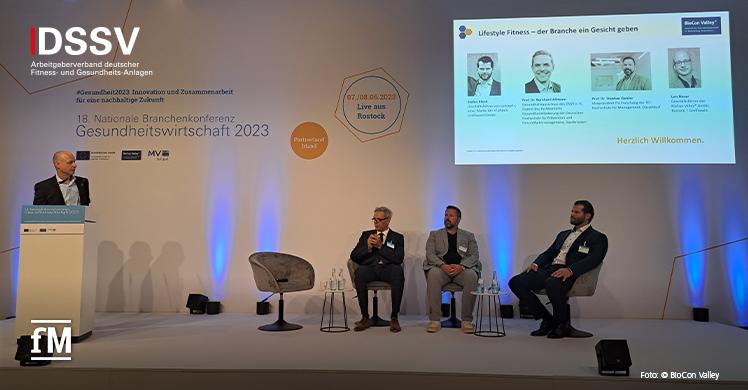 Experten und Expertinnen sprachen auf der Branchekonferenz Gesundheitswirtschaft über die Bedeutung der Fitnessbranche