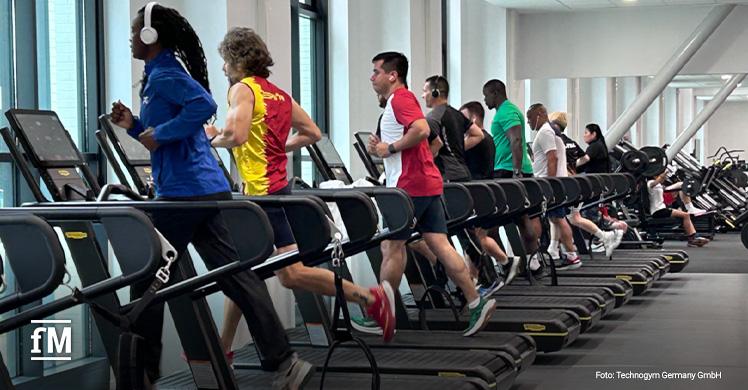 Athleten in Aktion: Technogym stattet nach Paris 2024 (unser Bild) auch die Trainingszentren für Milano Cortina 2026 mit modernster Fitnessausrüstung aus