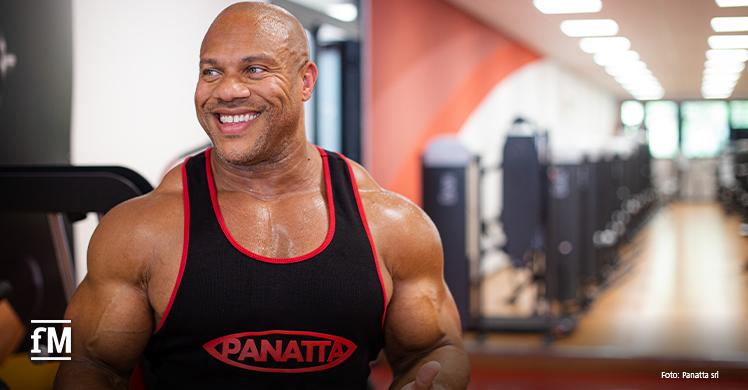 Bodybuilder Phil Heath zu Besuch bei Panatta in Italien