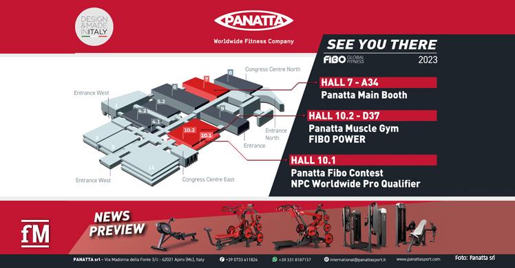 Standorte von Panatta auf der FIBO 2023