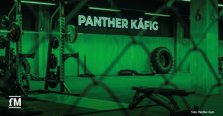 Der Panther Käfig des 'Panther Gym' in Augsburg