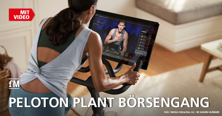 Das US-Fitnessunternehmen Peloton plant den Börsengang an der Wallstreet, Showrooms in Deutschland und Livekurse auf deutsch.