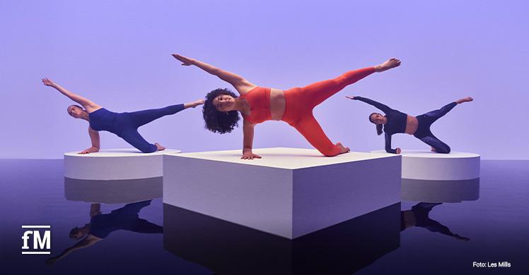 Kraft trifft Eleganz: LES MILLS PILATES stärkt Körper und Geist mit klassischen Übungen in modernem Design